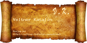 Veltner Katalin névjegykártya